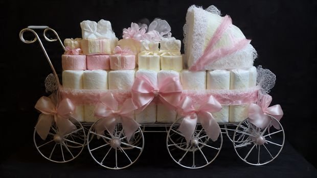 Diaper Cake Ideas for Baby Showers