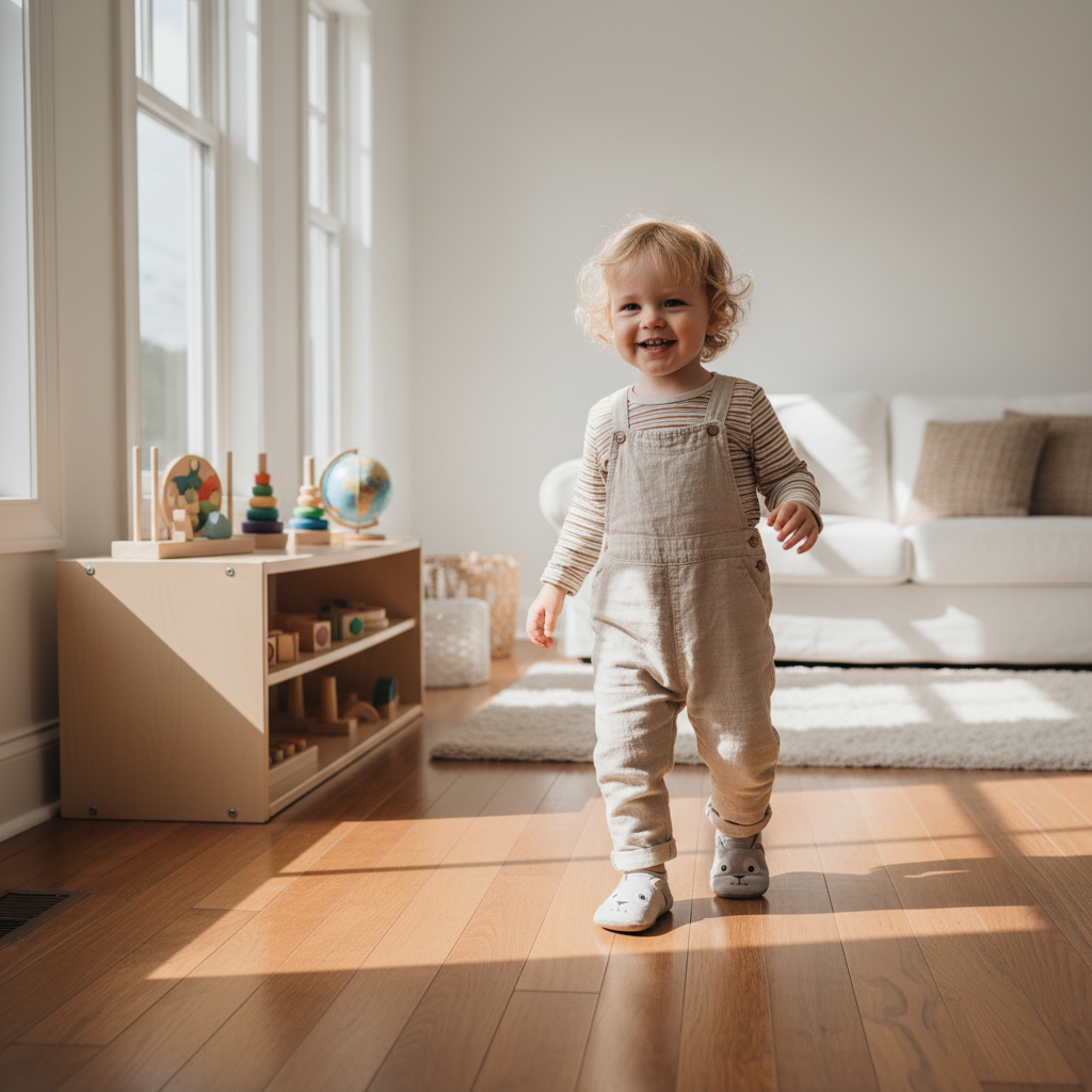 Safe and Practical Montessori Indoor Shoes for Toddlers