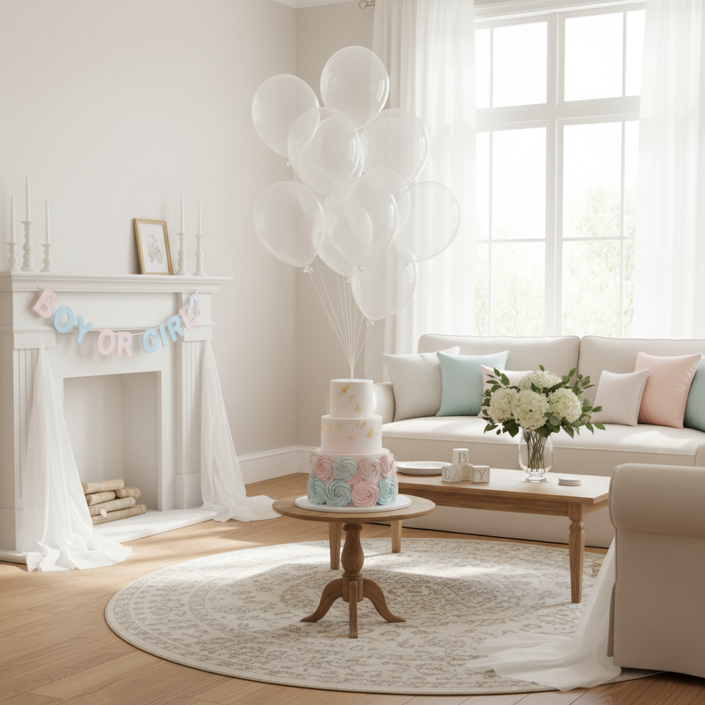 Minimal Gender Reveal Party Decor Ideas Parents Swear By