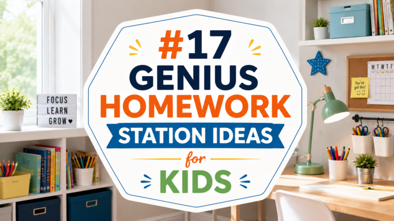 17 Genius Homework Station Ideas for Kids
